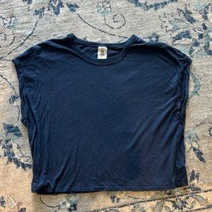 Free People Navy T Shirt
